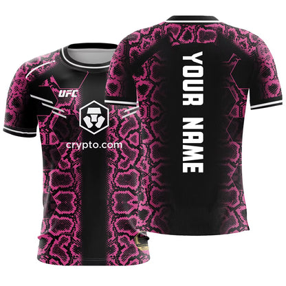 Customized Name 2025 Boxing Fan T-Shirt - Stylish Round Neck Short Sleeve Casual Top for Extreme Sports Enthusiasts