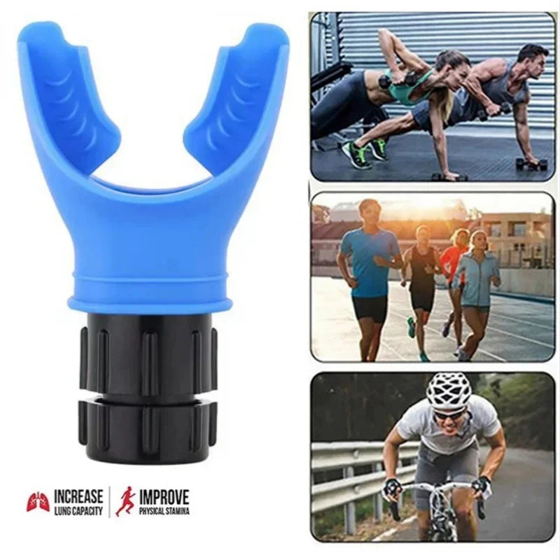 Elevate Your Lung Capacity with the Durable Black Breathing Trainer - Adjustable Fitness Exerciser for Enhanced Respiratory Strength