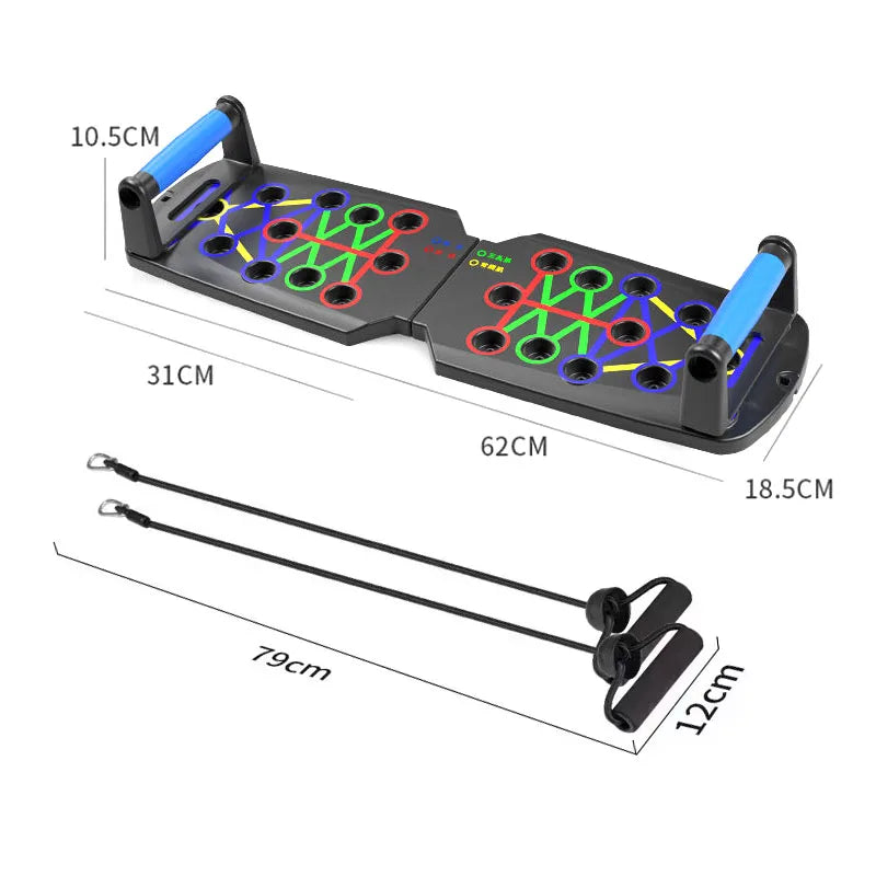 Transform Your Workout with the Portable Multifunctional Push-Up Board Set - Achieve Chest, Abdomen, Arms, and Back Strength Effortlessly!