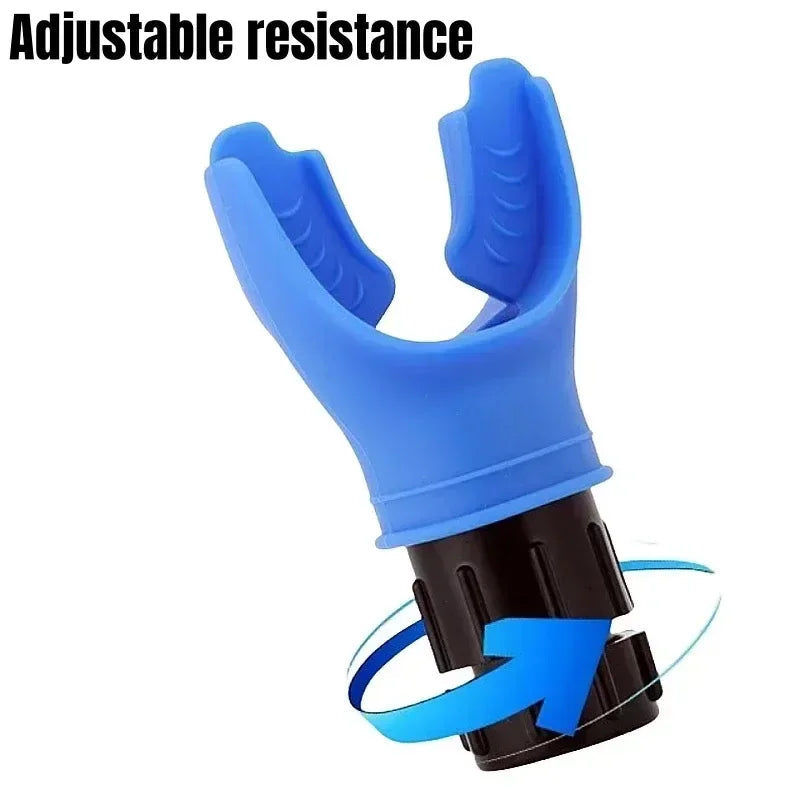 Elevate Your Lung Capacity with the Durable Black Breathing Trainer - Adjustable Fitness Exerciser for Enhanced Respiratory Strength