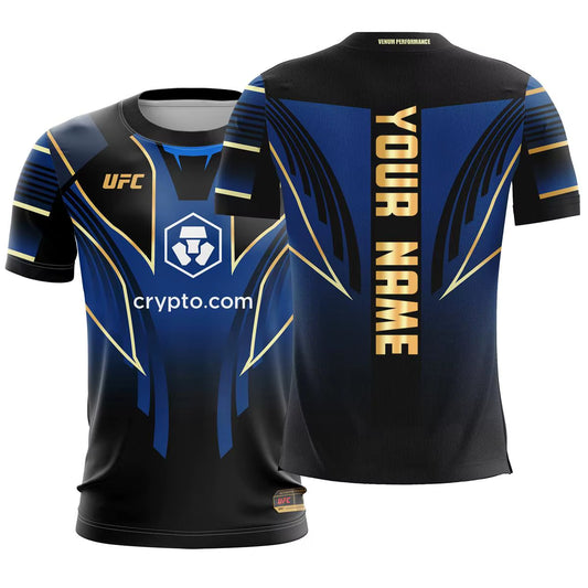 Customized Name 2025 Boxing Fan T-Shirt - Stylish Round Neck Short Sleeve Casual Top for Extreme Sports Enthusiasts